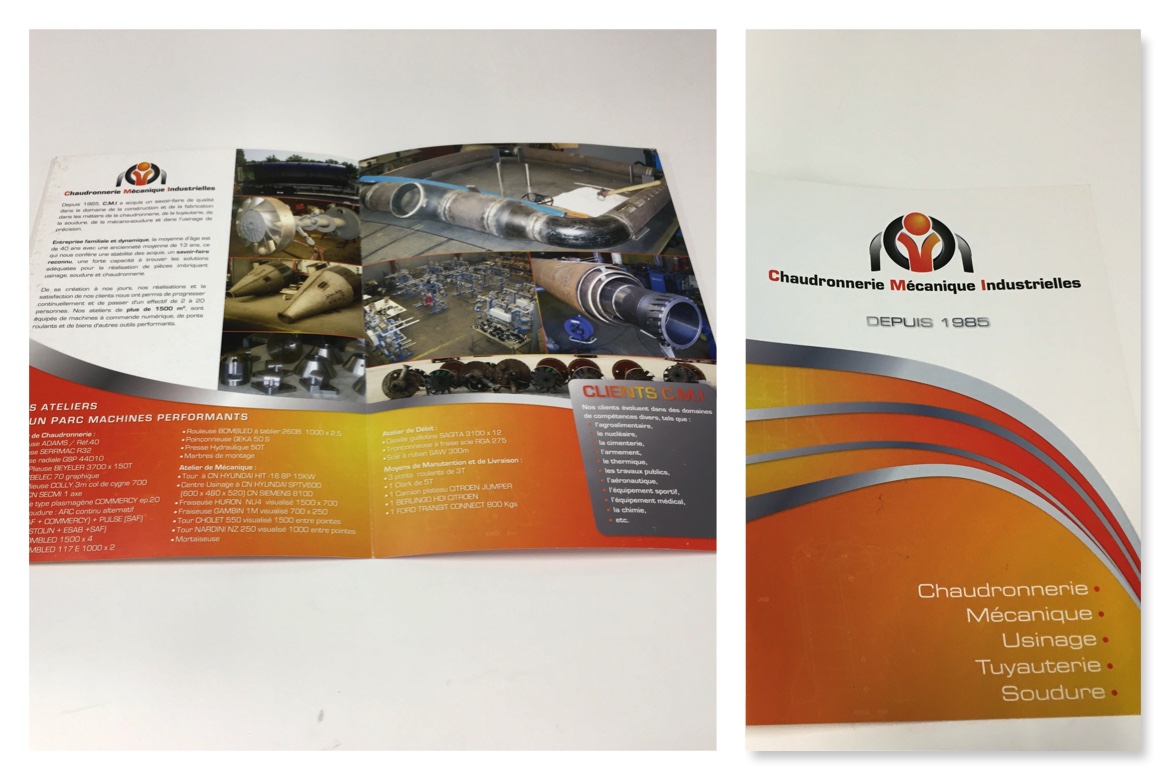 Brochure pour la Chaudronnerie Mécanique Industrielles